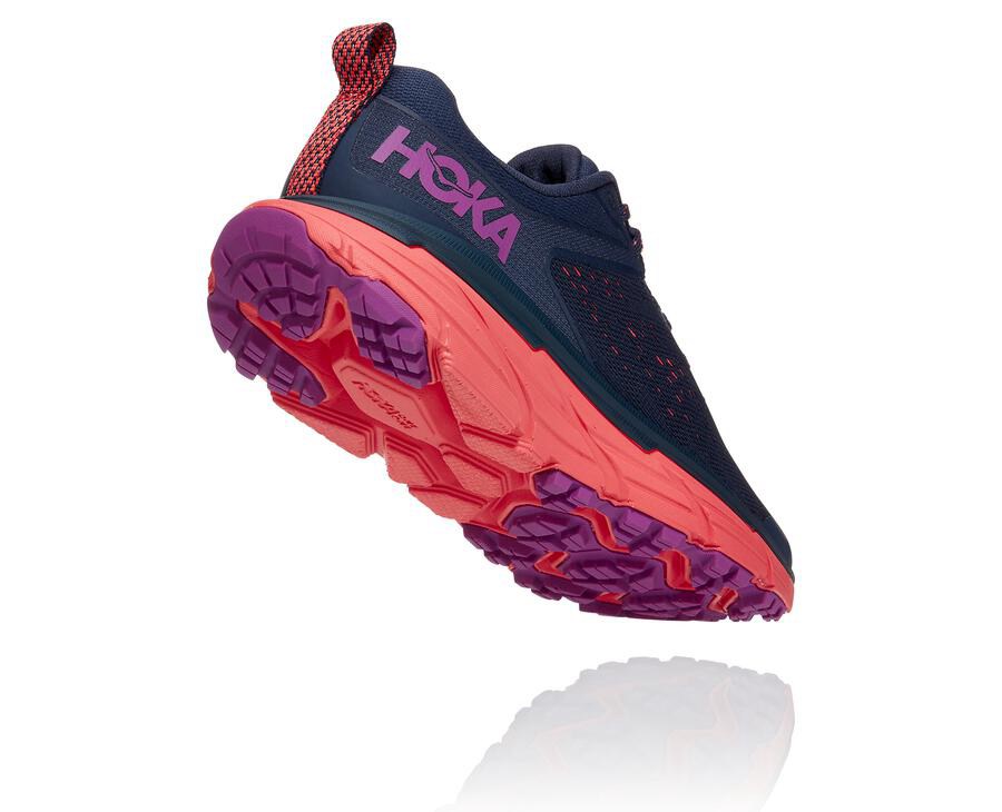 Hoka Australia One One Challenger ATR 6 - Womens Trail Shoes Navy - BSZAJ-2350